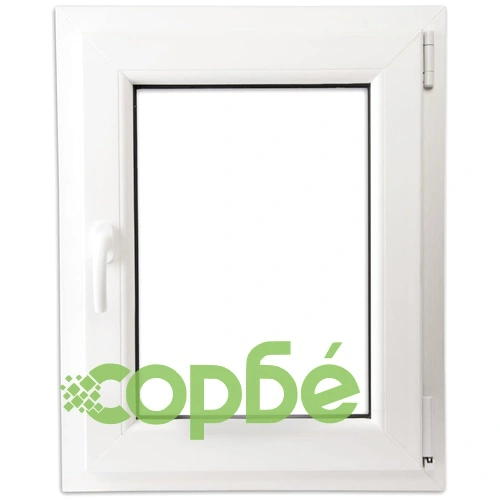 PVC прозорец, троен стъклопакет, дръжка с наклон в ляво, 600 x 800 мм ➤ топ цена ➤ sorbe.bg