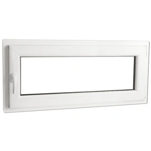 PVC прозорец, троен стъклопакет, дръжка с наклон в ляво, 900 x 400 мм