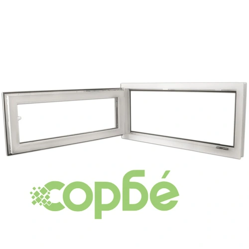 PVC прозорец, троен стъклопакет, дръжка с наклон в дясно, 900 x 400 мм ➤ топ цена ➤ sorbe.bg