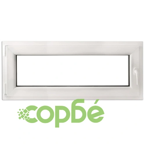 PVC прозорец, троен стъклопакет, дръжка с наклон в дясно, 900 x 400 мм ➤ топ цена ➤ sorbe.bg