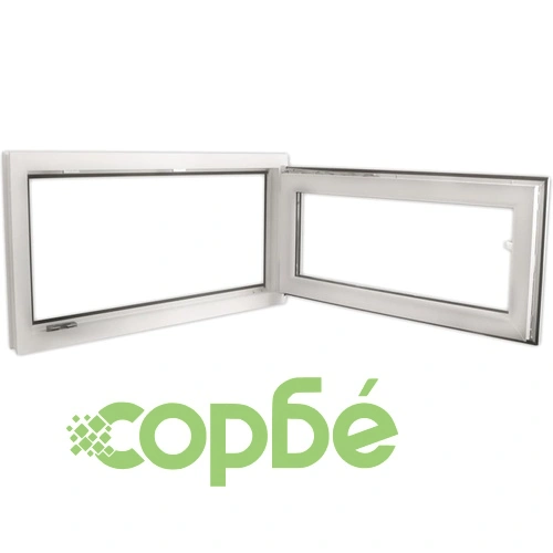 Троен стъклопакет наклон и отваряне PVC дръжка на ляво 900 х 500 мм ➤ топ цена ➤ sorbe.bg