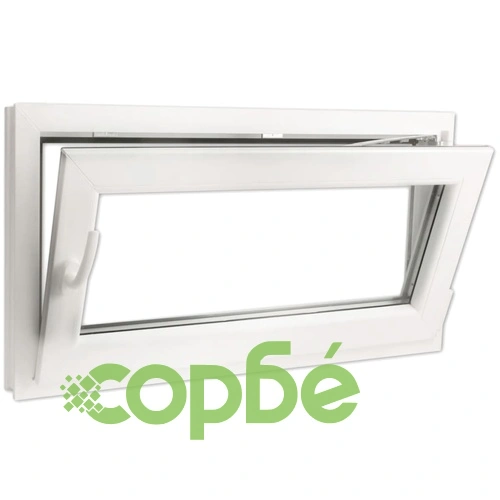 Троен стъклопакет наклон и отваряне PVC дръжка на ляво 900 х 500 мм ➤ топ цена ➤ sorbe.bg