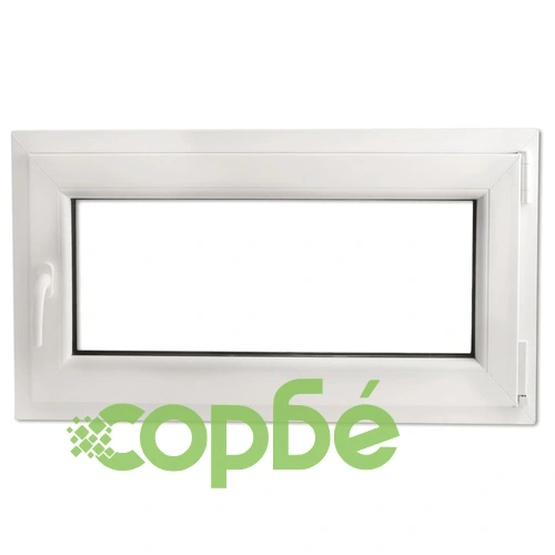 Троен стъклопакет наклон и отваряне PVC дръжка на ляво 900 х 500 мм ➤ топ цена ➤ sorbe.bg