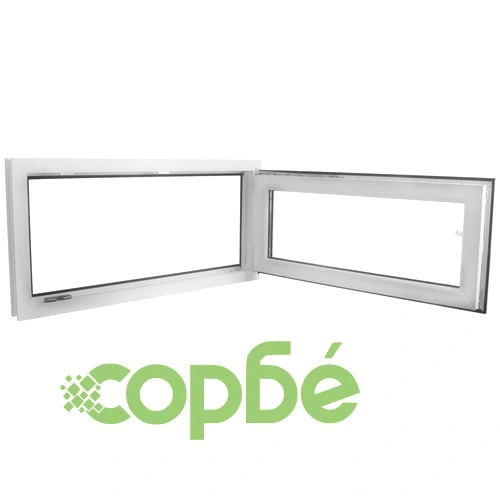 Троен стъклопакет наклон и отваряне PVC дръжка на ляво 1000 х 500 мм ➤ топ цена ➤ sorbe.bg