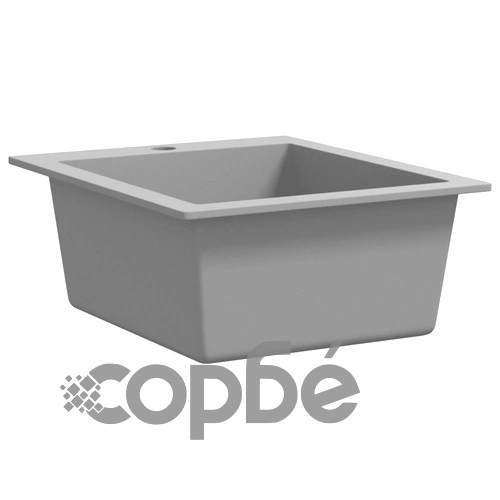 Кухненска мивка за над плот, единична, сив гранит ➤ топ цена ➤ sorbe.bg