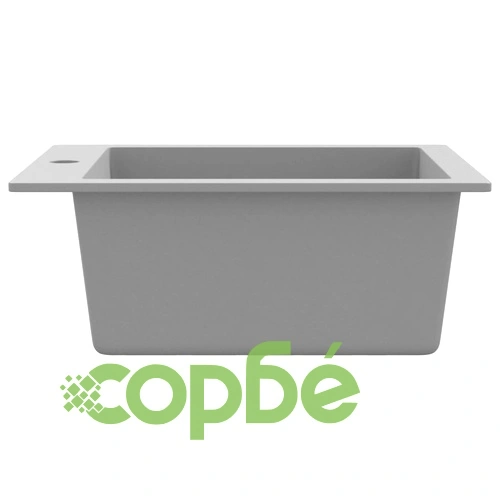 Кухненска мивка за над плот, единична, сив гранит ➤ топ цена ➤ sorbe.bg