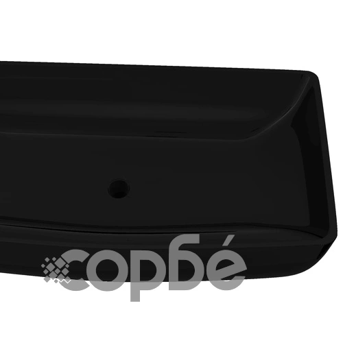 Керамична правоъгълна мивка за баня, черна ➤ топ цена ➤ sorbe.bg