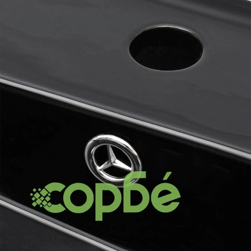 Керамична правоъгълна мивка с преливник отвор за смесител черна ➤ топ цена ➤ sorbe.bg