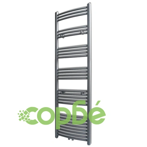 Сива лира за баня, централно отопление, извита, 500x1732 мм ➤ топ цена ➤ sorbe.bg