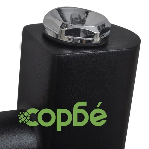 Черна лира за баня, централно отопление, права, 500x1424 мм ➤ топ цена ➤ sorbe.bg