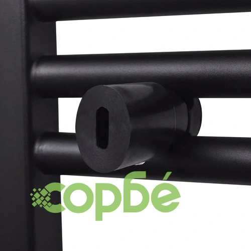 Черна лира за баня, централно отопление, права, 500x1424 мм ➤ топ цена ➤ sorbe.bg