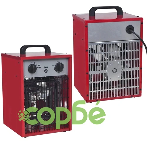 Преносим индустриален електрически калорифер 3 kW 150 м³/час  ➤ топ цена ➤ sorbe.bg