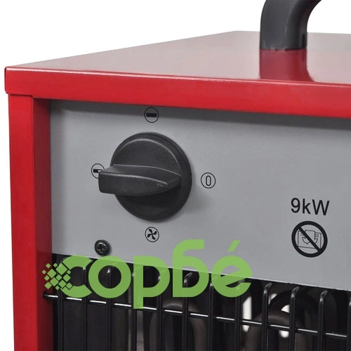 Преносим индустриален електрически калорифер 9 kW 300 м³/час  ➤ топ цена ➤ sorbe.bg
