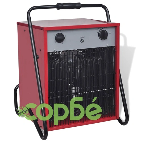 Преносим индустриален електрически калорифер 15 kW 400 м³/час  ➤ топ цена ➤ sorbe.bg
