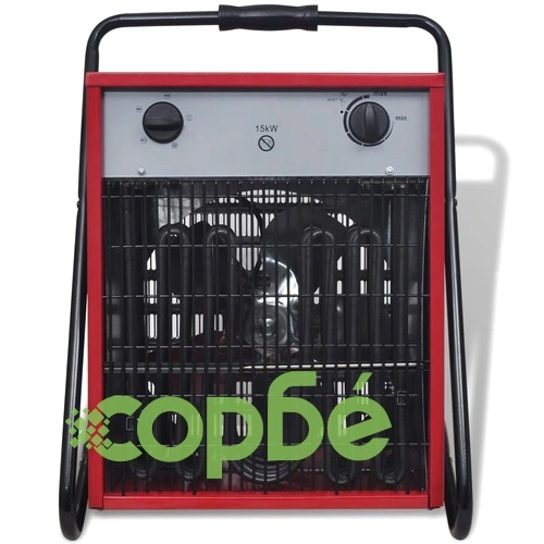 Преносим индустриален електрически калорифер 15 kW 400 м³/час  ➤ топ цена ➤ sorbe.bg