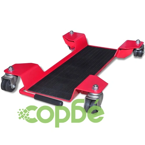 Платформа за мотоциклети с централна стойка, червена ➤ топ цена ➤ sorbe.bg