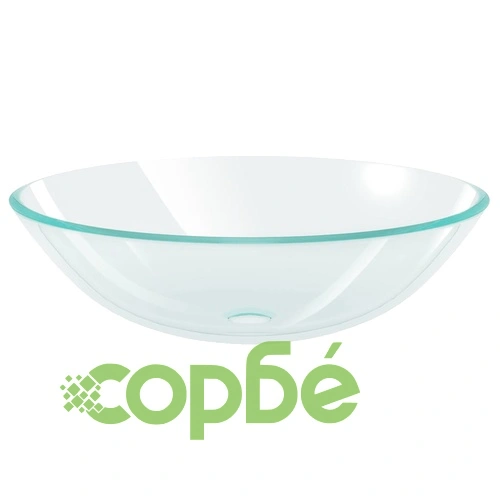 Мивка от закалено стъкло, 42 см, прозрачна ➤ топ цена ➤ sorbe.bg