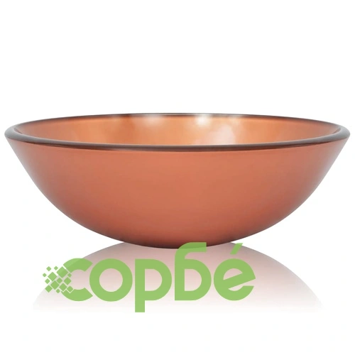 Мивка от закалено стъкло, 42 см, кафява ➤ топ цена ➤ sorbe.bg