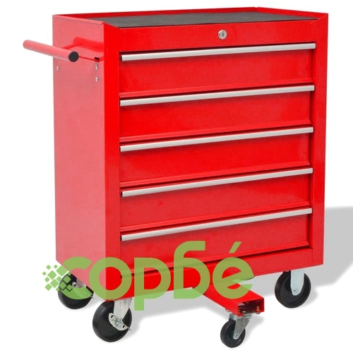 Количка за инструменти с 269 инструмента, стомана, червена ➤ топ цена ➤ sorbe.bg