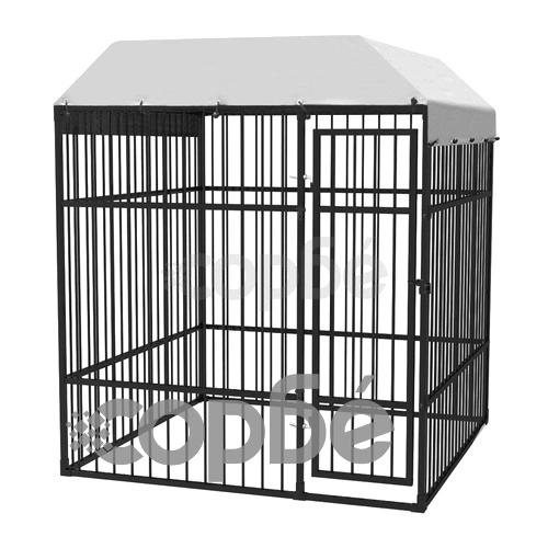 Дворна клетка за кучета с покрив, 2x2x2,3 м ➤ топ цена ➤ sorbe.bg