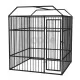 Дворна клетка за кучета с покрив, 2x2x2,3 м