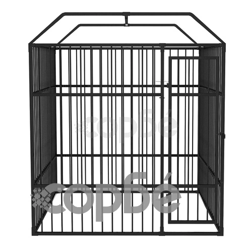Дворна клетка за кучета с покрив, 2x2x2,3 м ➤ топ цена ➤ sorbe.bg