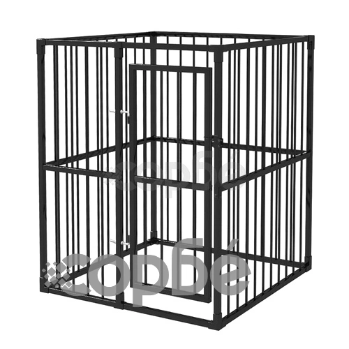 Дворна клетка за кучета, 1,2x1,2x1,5 м ➤ топ цена ➤ sorbe.bg