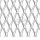 Мрежа оградна, неръждаема стомана, 100x85 см, 20x10x2 мм