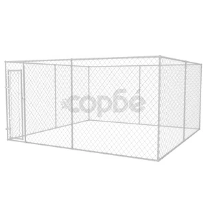Дворна клетка за кучета, 4x4x2 м