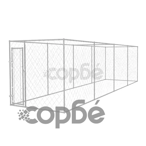 Дворна клетка за кучета, 8x2x2 м ➤ топ цена ➤ sorbe.bg