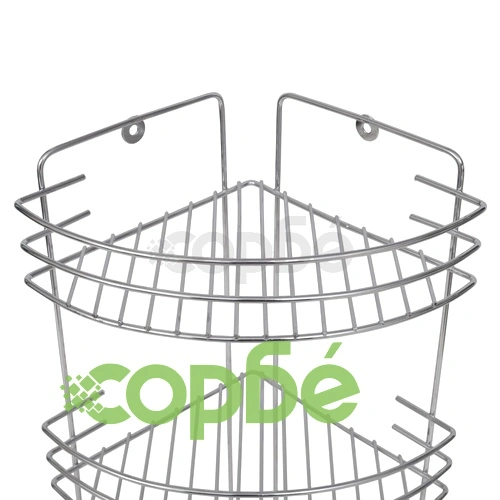 Тройна ъглова етажерка за душ, 2 броя, метал ➤ топ цена ➤ sorbe.bg