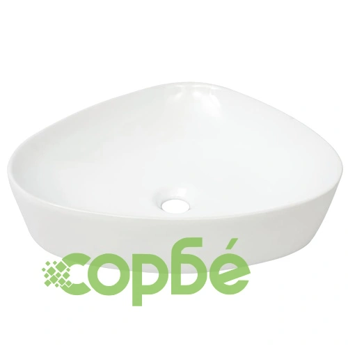 Керамична триъгълна мивка, бяла, 50,5x41х12 см ➤ топ цена ➤ sorbe.bg