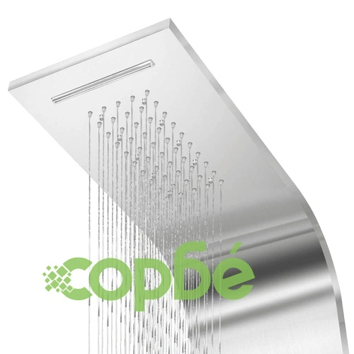 Система душ панел от неръждаема стомана, извита ➤ топ цена ➤ sorbe.bg