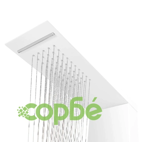 Система душ панел от алуминий, матирано бяло ➤ топ цена ➤ sorbe.bg