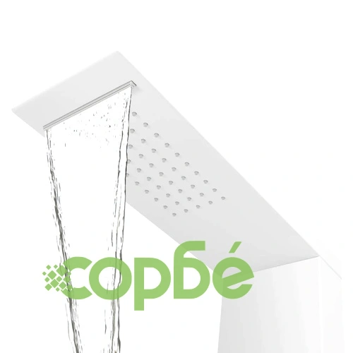 Система душ панел от алуминий, матирано бяло ➤ топ цена ➤ sorbe.bg