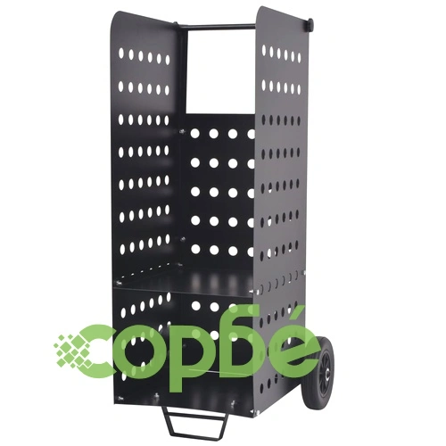 Количка за дърва за огрев с пластмасови гуми, 36x42x105 см ➤ топ цена ➤ sorbe.bg