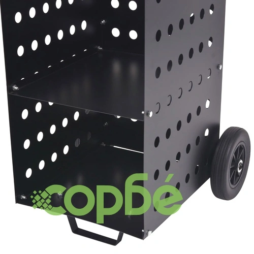 Количка за дърва за огрев с пластмасови гуми, 36x42x105 см ➤ топ цена ➤ sorbe.bg