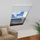 Алуминиев плисе комарник за прозорци със сенник, 80x100 см 