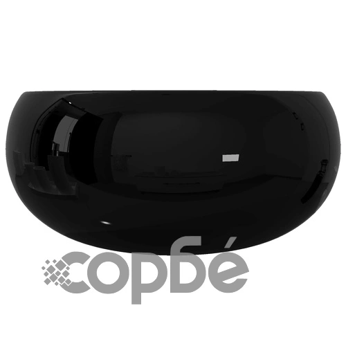 Керамична мивка, кръгла, черна, 40x15 см ➤ топ цена ➤ sorbe.bg