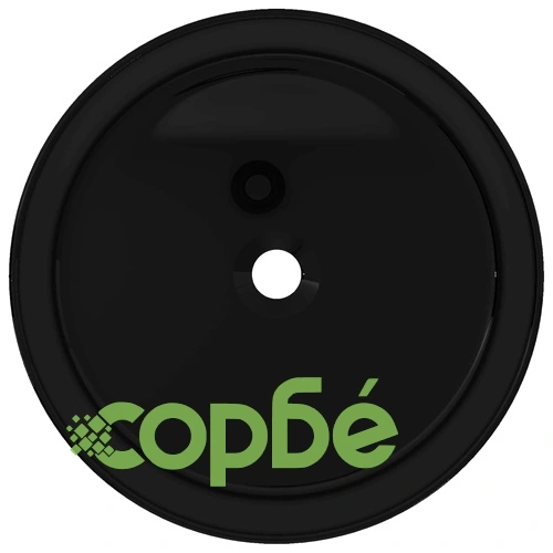 Керамична мивка, кръгла, черна, 40x15 см ➤ топ цена ➤ sorbe.bg