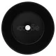 Керамична мивка, кръгла, черна, 40x15 см