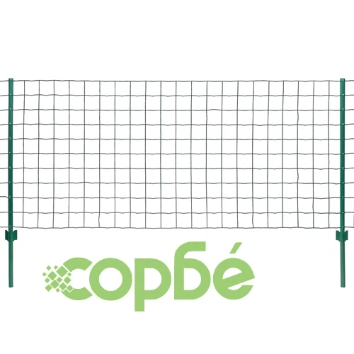 Евромрежа, стомана, 20x1,5 м, зелена ➤ топ цена ➤ sorbe.bg