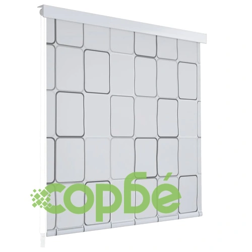 Ролетна щора за баня, 160x240 см, квадрати ➤ топ цена ➤ sorbe.bg