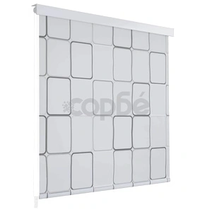 Ролетна щора за баня, 180x240 см, квадрати 