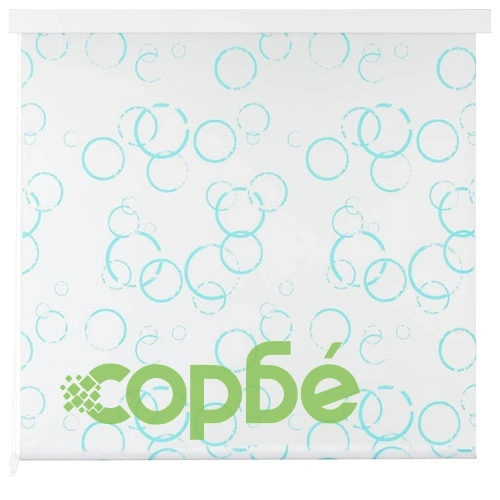 Ролетна щора за баня, 100x240 см, мехурчета ➤ топ цена ➤ sorbe.bg