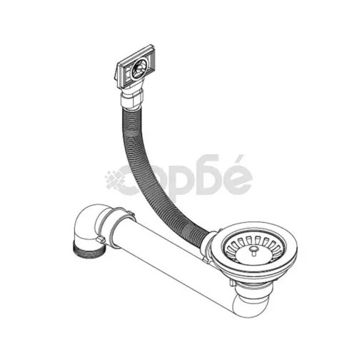 Гранитна кухненска мивка с едно корито, кръгла, черна  ➤ топ цена ➤ sorbe.bg