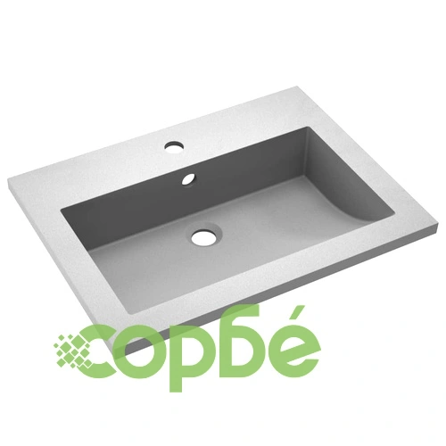 Гранитна мивка, 600x450x120 мм, сива ➤ топ цена ➤ sorbe.bg