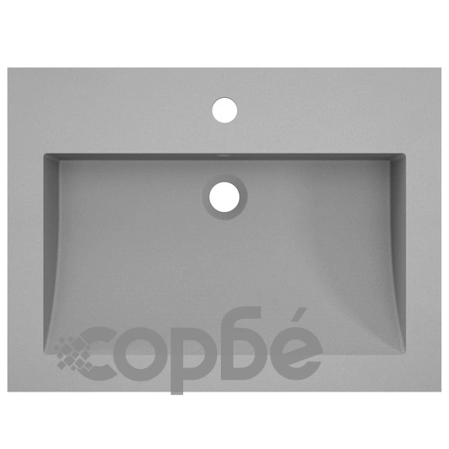 Гранитна мивка, 600x450x120 мм, сива ➤ топ цена ➤ sorbe.bg