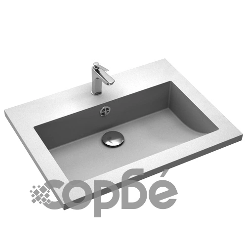 Гранитна мивка, 600x450x120 мм, сива ➤ топ цена ➤ sorbe.bg