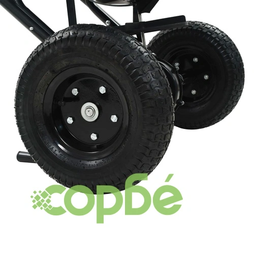 Ръчен разпръсквач за сол, PVC и стомана, 106x73x76 см, 45 л ➤ топ цена ➤ sorbe.bg